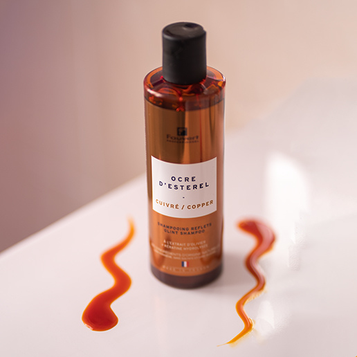 shampooing ocre d'esterel repigmentant coloration temporaire marron cuivré
