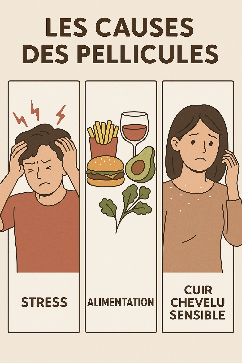 Causes des Pellicules